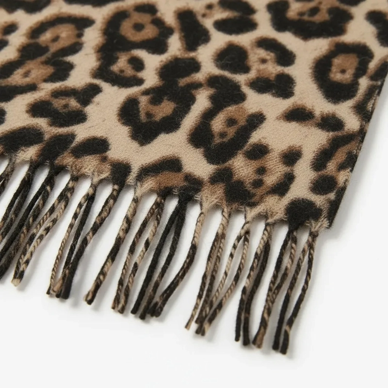 BUFANDA PASHMINA MUJER ANIMAL PRINT LEOPARDO SUAVE ELEGANTE - 2