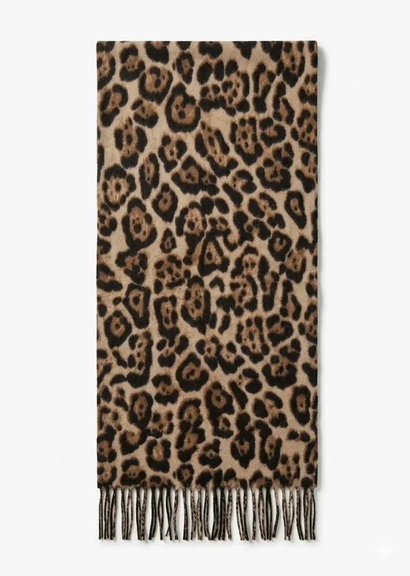 BUFANDA PASHMINA MUJER ANIMAL PRINT LEOPARDO SUAVE ELEGANTE - 4