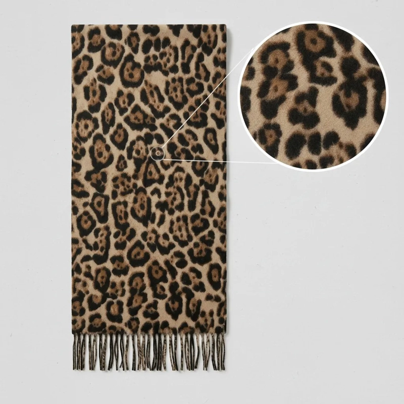 BUFANDA PASHMINA MUJER ANIMAL PRINT LEOPARDO SUAVE ELEGANTE - 6