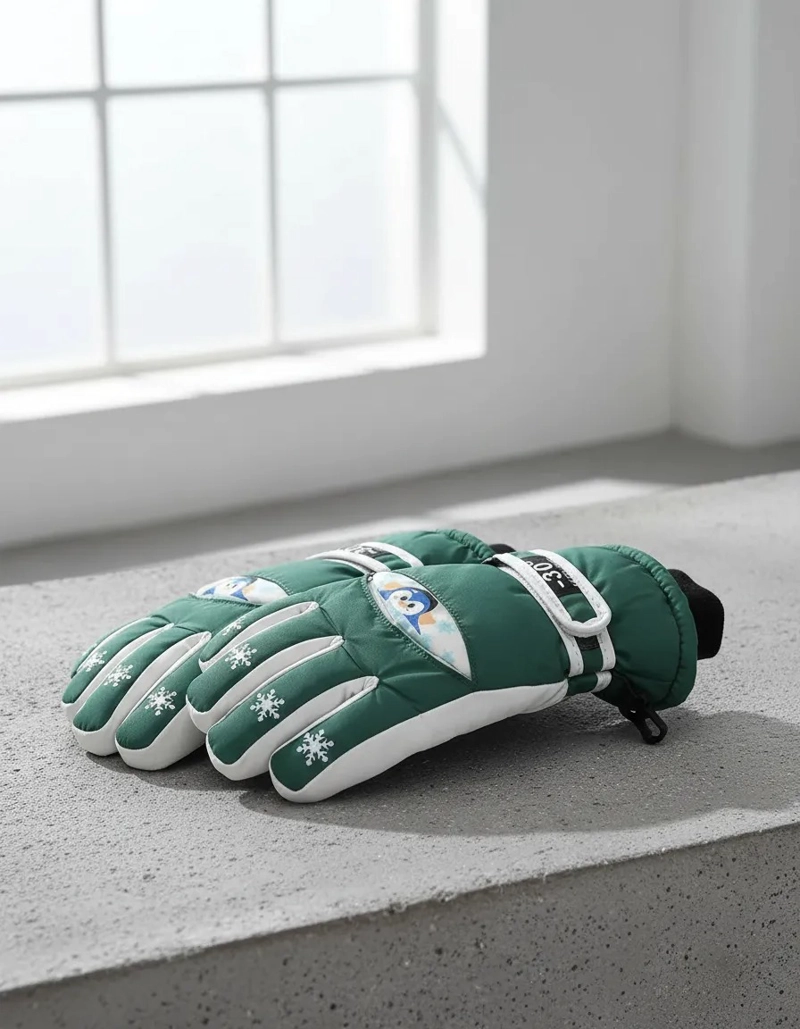 GUANTES PARA NIÑOS OTOÑO INVIERNO TERMICOS DISEÑO PINGÜINOS - 4