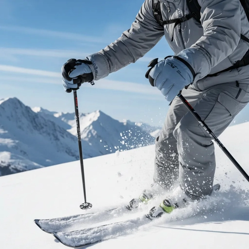 GUANTES PARA NIEVE TALLA L TERMICOS IMPERMEABLES INVIERNO - 5