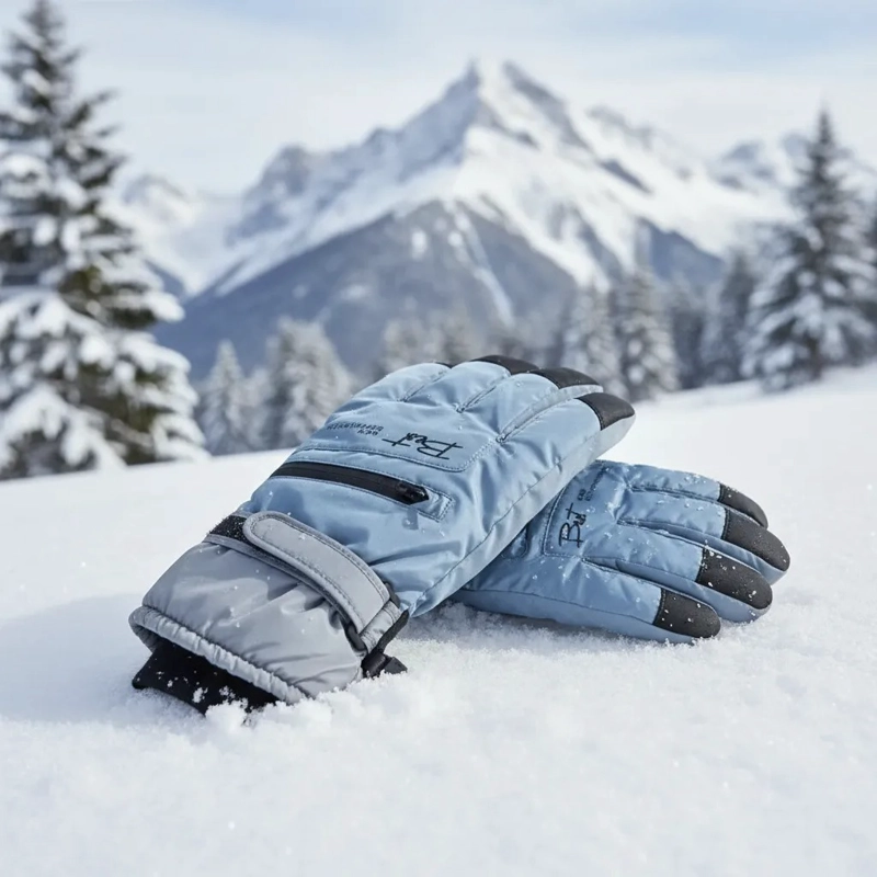 GUANTES PARA NIEVE TALLA L TERMICOS IMPERMEABLES INVIERNO - 7