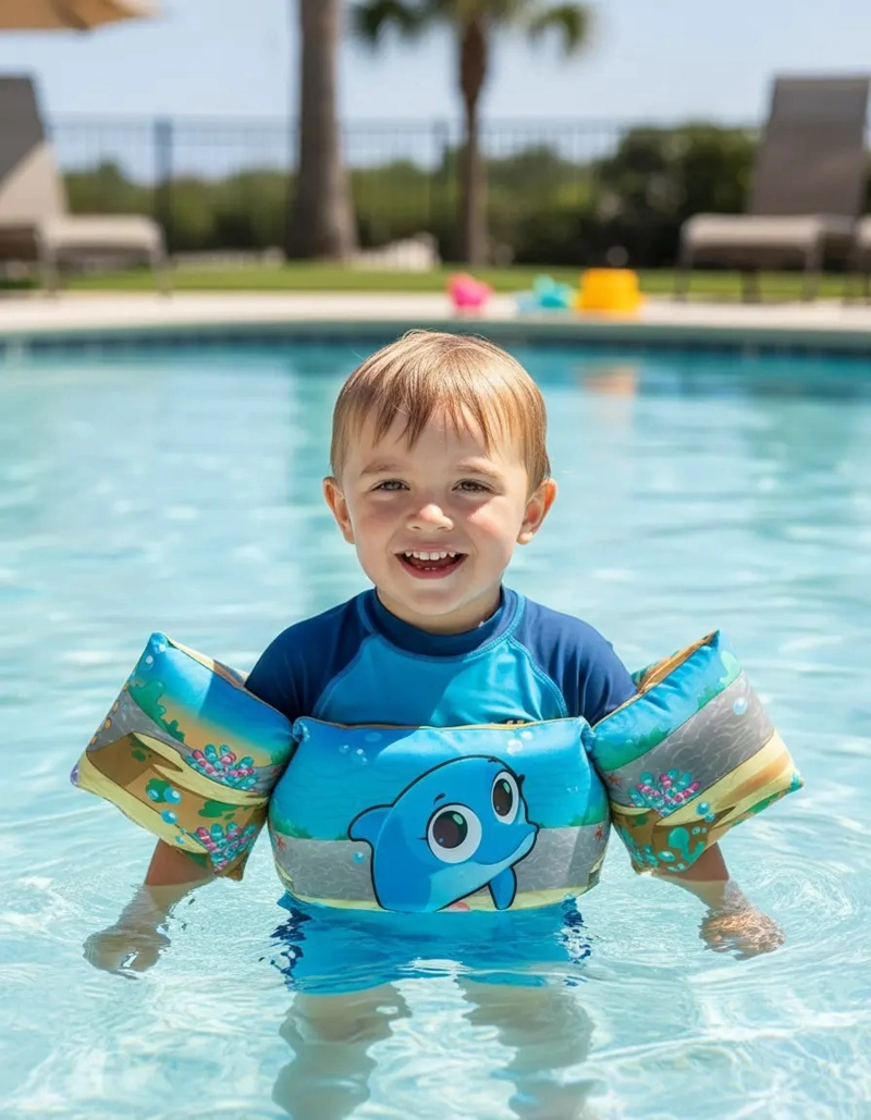 FLOTADOR CON ALITAS PARA NIÑOS DISEÑO DELFIN PARA 2-6 AÑOS - 3