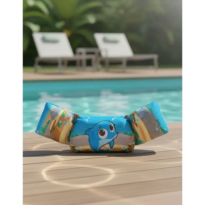 FLOTADOR CON ALITAS PARA NIÑOS DISEÑO DELFIN PARA 2-6 AÑOS - 5