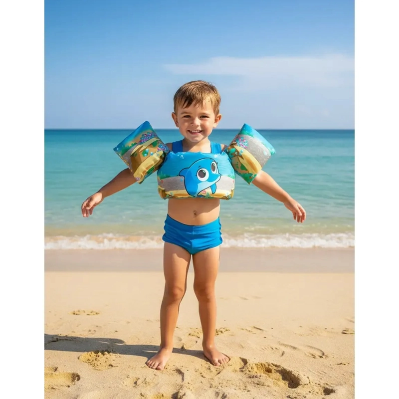 FLOTADOR CON ALITAS PARA NIÑOS DISEÑO DELFIN PARA 2-6 AÑOS - 7