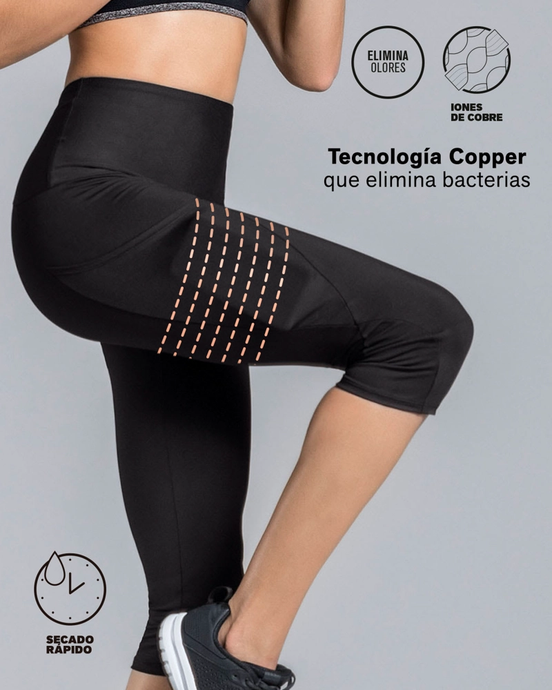 LEGGING DEPORTIVO MUJER LEONISA NEGRO 195511 - 3