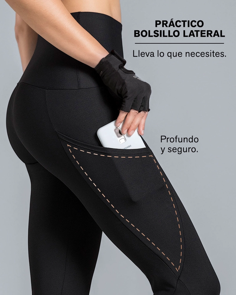 LEGGING DEPORTIVO MUJER LEONISA NEGRO 195511 - 4