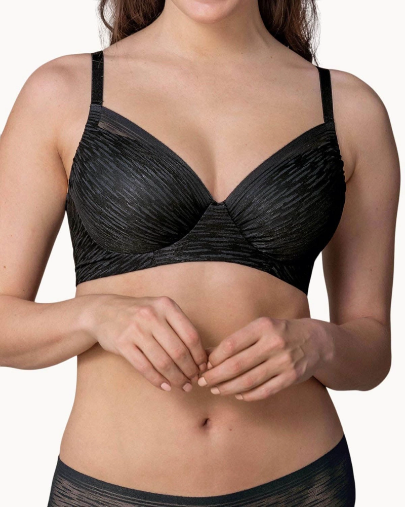 BRASIER MUJER LEONISA 91026 BÁSICO NEGRO - 3