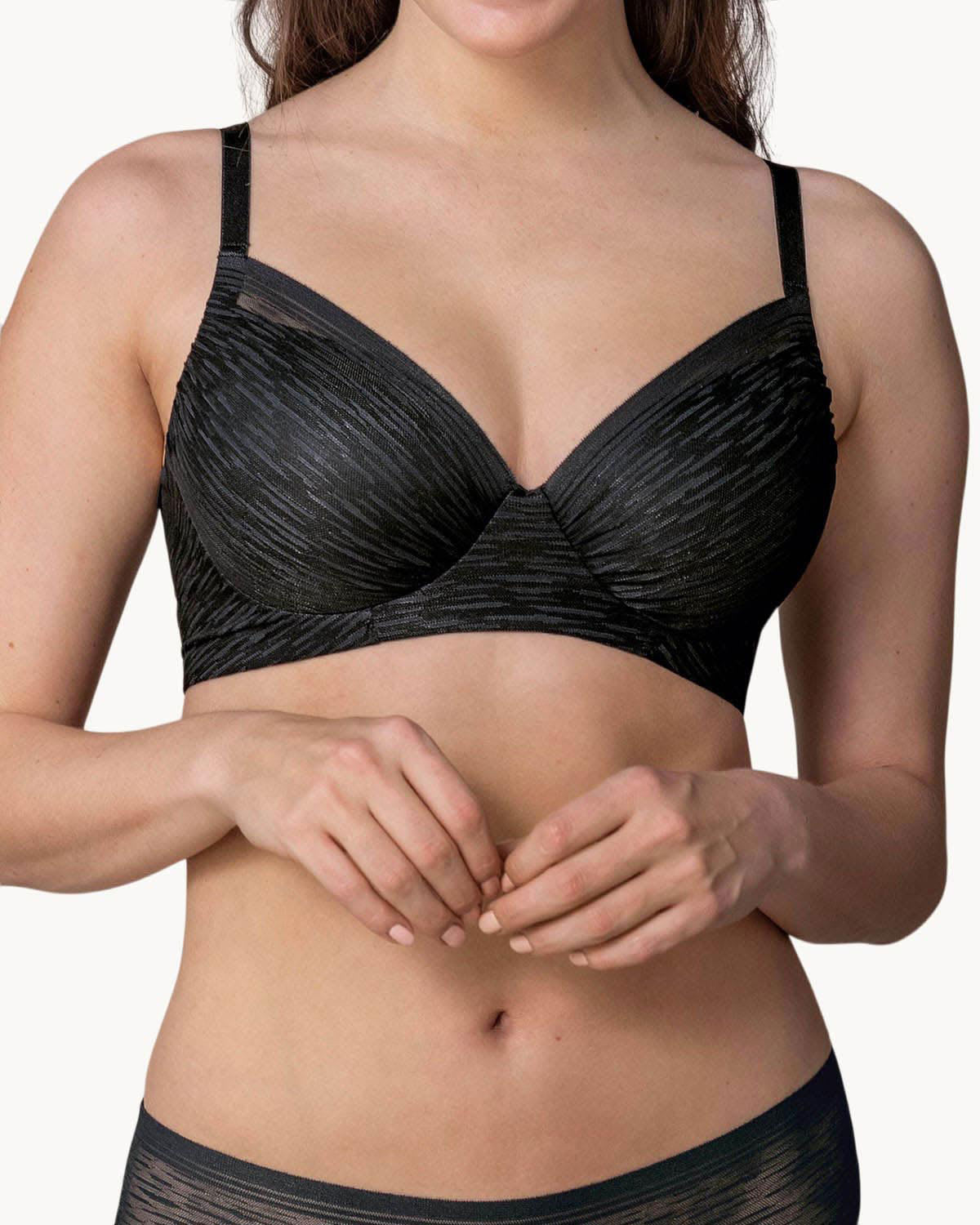 BRASIER MUJER LEONISA 91026 BÁSICO NEGRO - 5