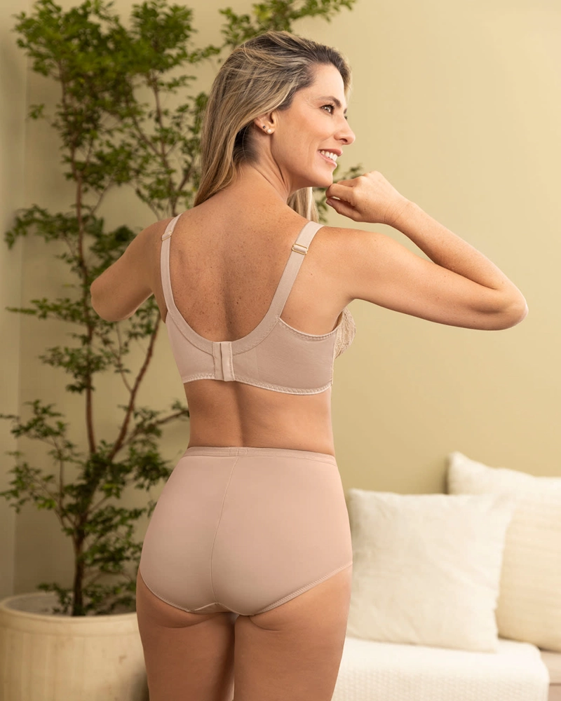 BRASIER MUJER LEONISA 71239 BÁSICO BEIGE - 4