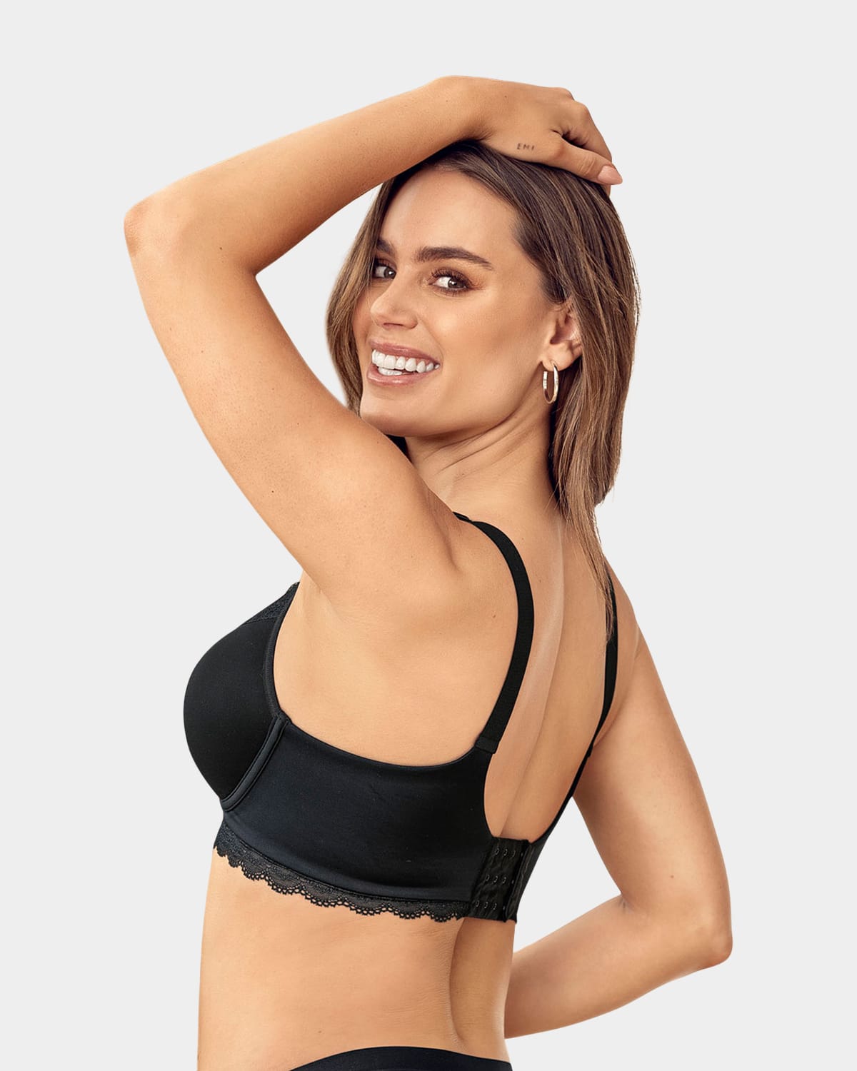 BRASIER MUJER LEONISA 11995 BÁSICO NEGRO - 2
