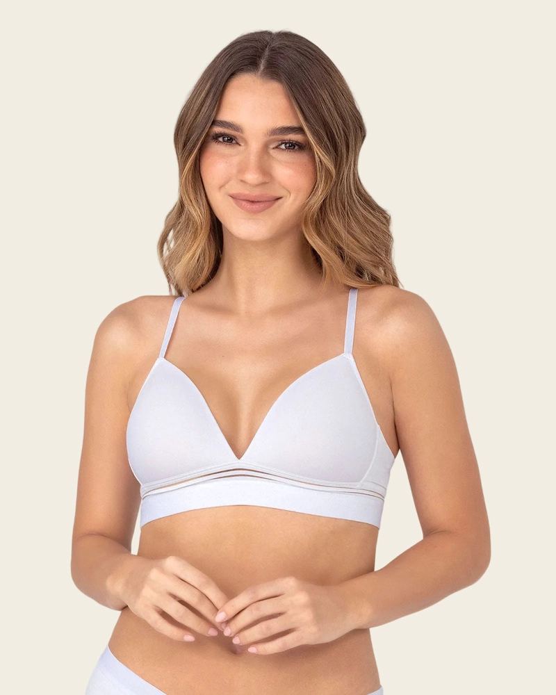BRASIER MUJER LEONISA 11977 BÁSICO BLANCO - 1