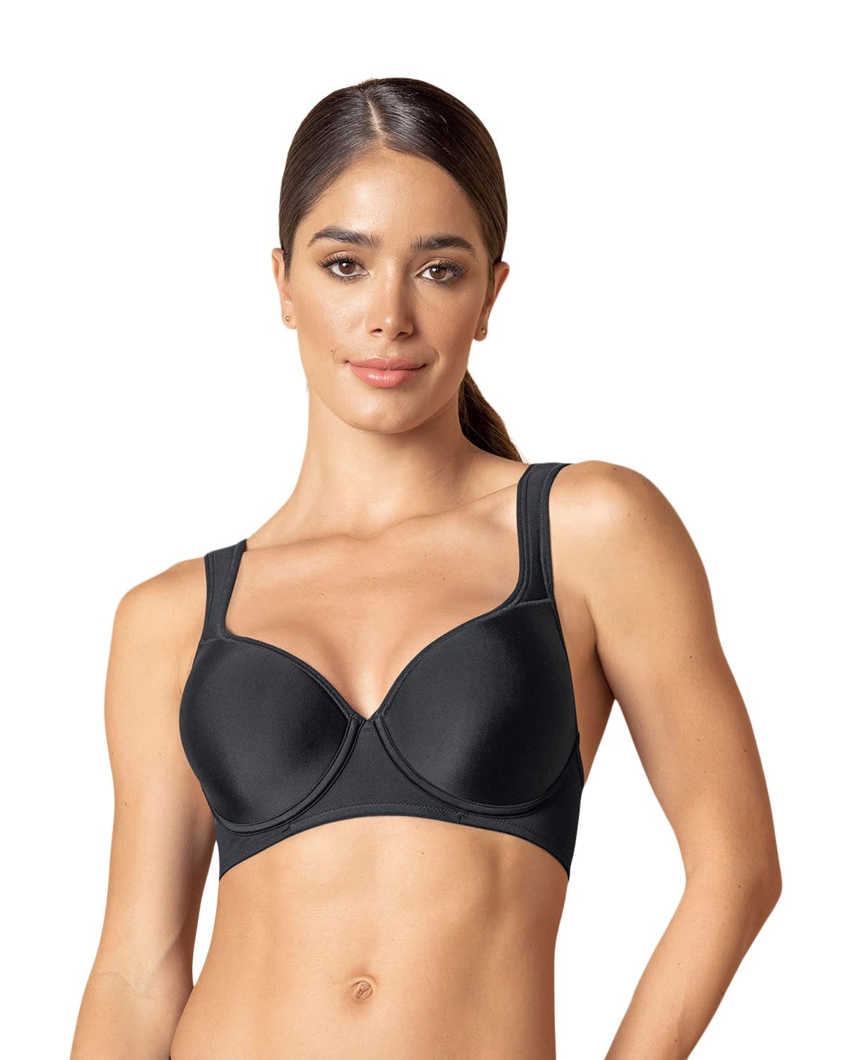 BRASIER MUJER LEONISA 71327 BÁSICO NEGRO - 1