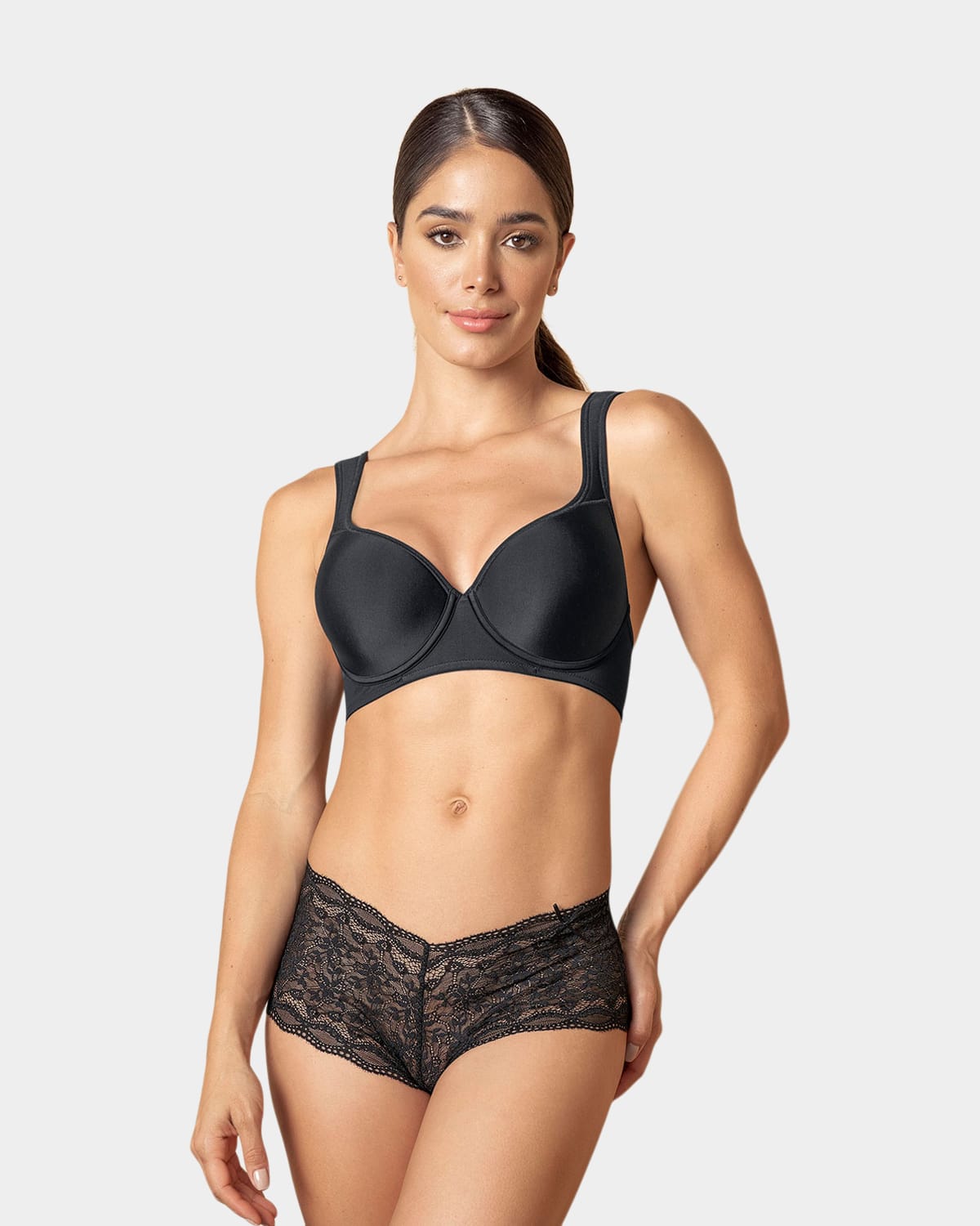 BRASIER MUJER LEONISA 71327 BÁSICO NEGRO - 7