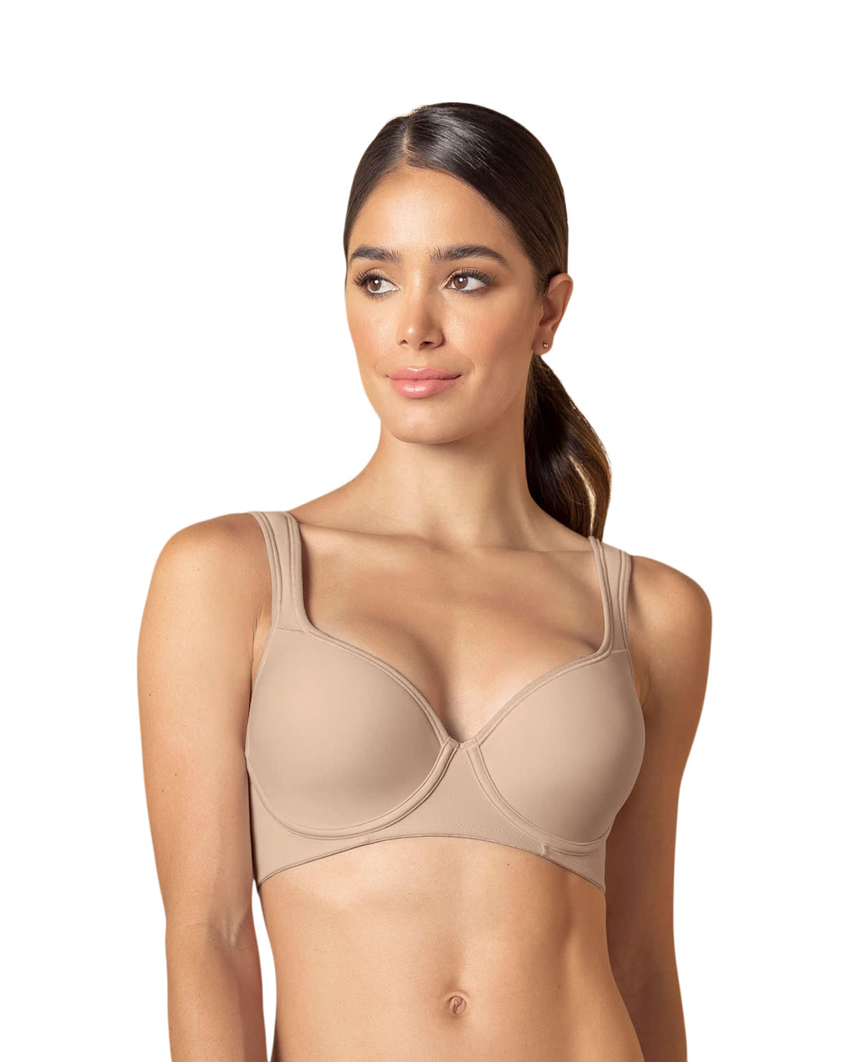 BRASIER MUJER LEONISA 71327 BÁSICO CAFÉ - 1