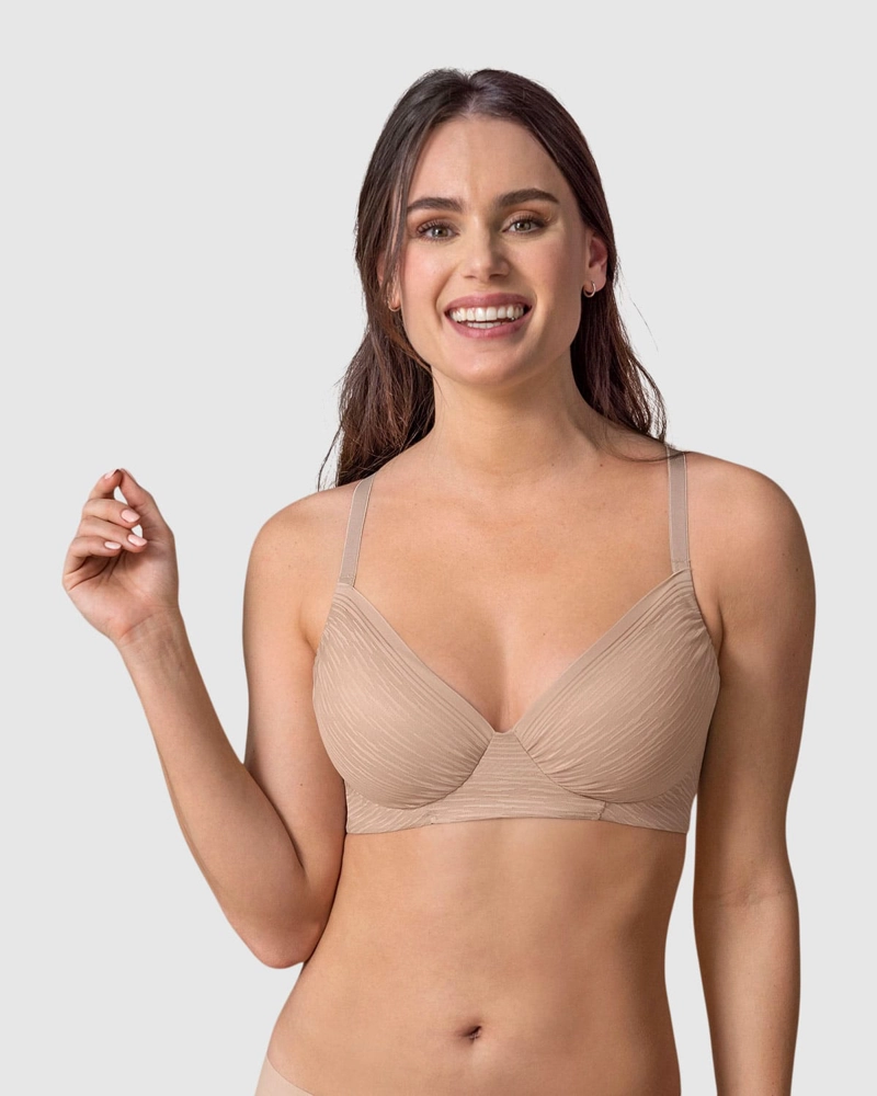 BRASIER MUJER LEONISA 91026 BÁSICO CAFÉ - 1