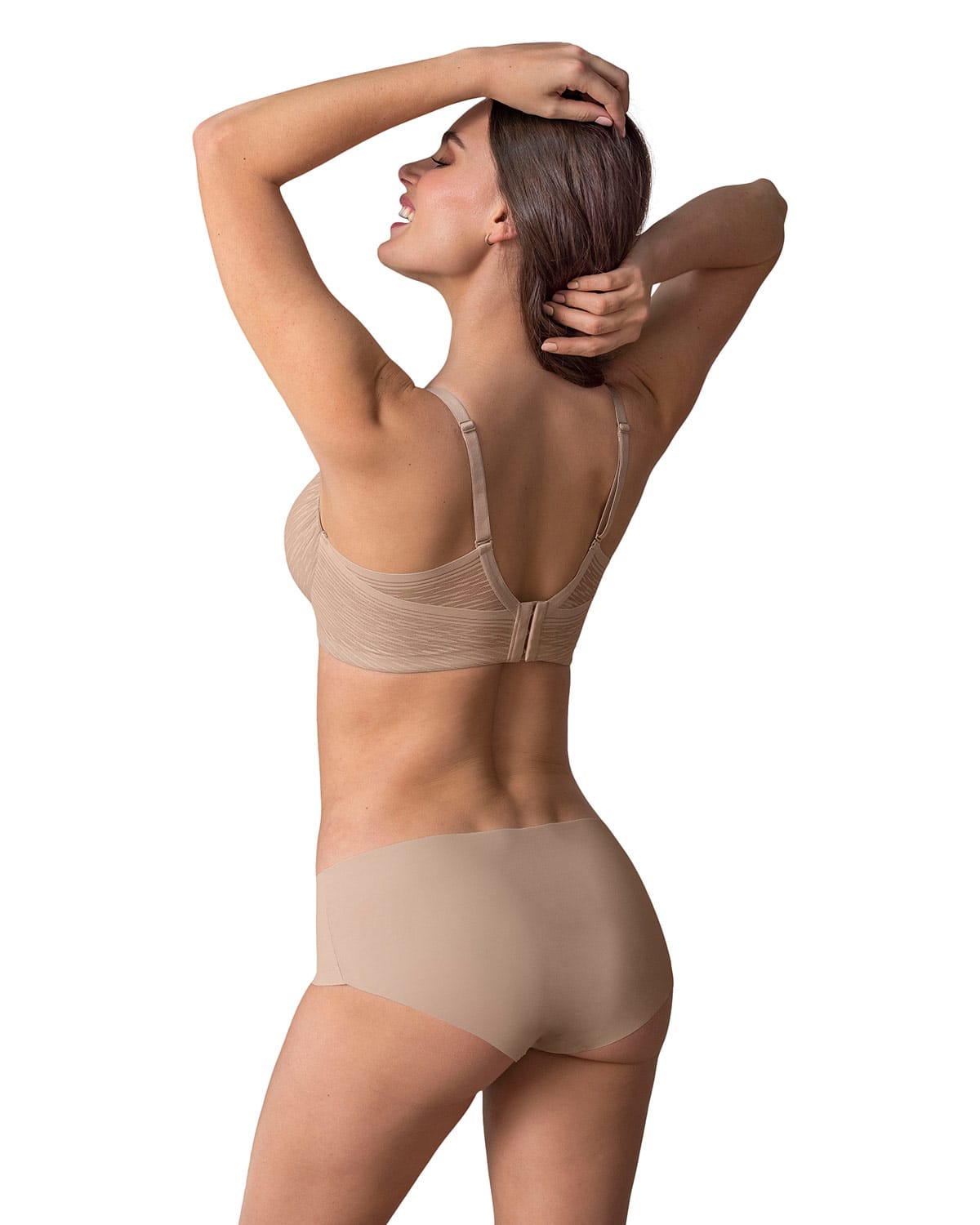 BRASIER MUJER LEONISA 91026 BÁSICO CAFÉ - 2