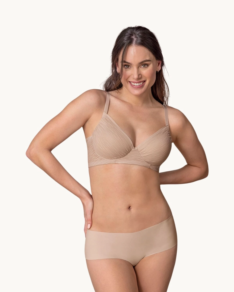 BRASIER MUJER LEONISA 91026 BÁSICO CAFÉ - 4