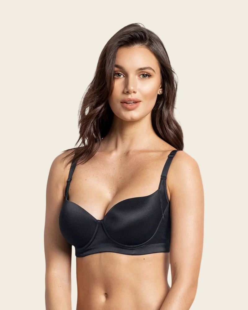 BRASIER MUJER LEONISA 71339 BÁSICO NEGRO - 1