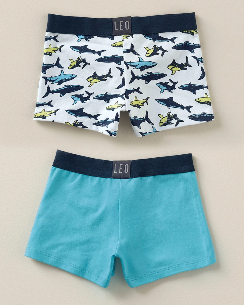 LEO PAQUETE X 2 BOXERS PARA NIÑO EN ALGODON 33155X2 - 3