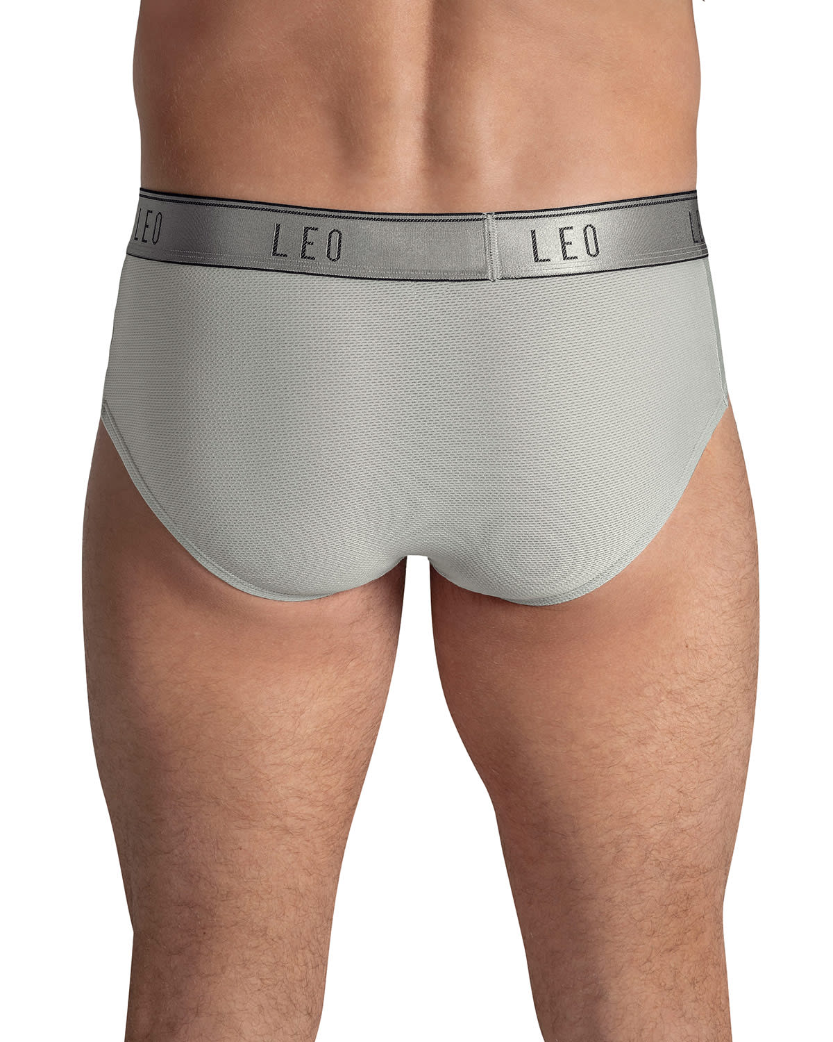 BÓXER HOMBRE LEONISA 33278 BRIEF DE ALTA TRANSPIRACIÓN EN MICROFIBRA USO DIARIO GRIS CLARO - 2