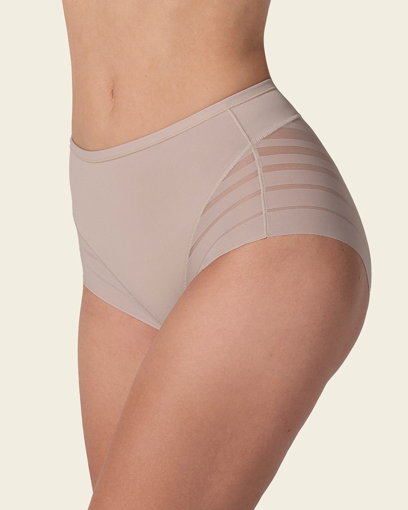 PANTIES MUJER LEONISA 12903 PANTY CONTROL SUAVE CAFÉ - 1