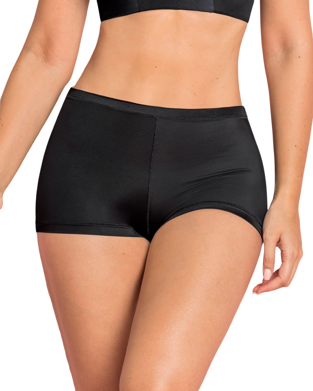 PANTIES MUJER LEONISA 12640 BOXER NEGRO - 1