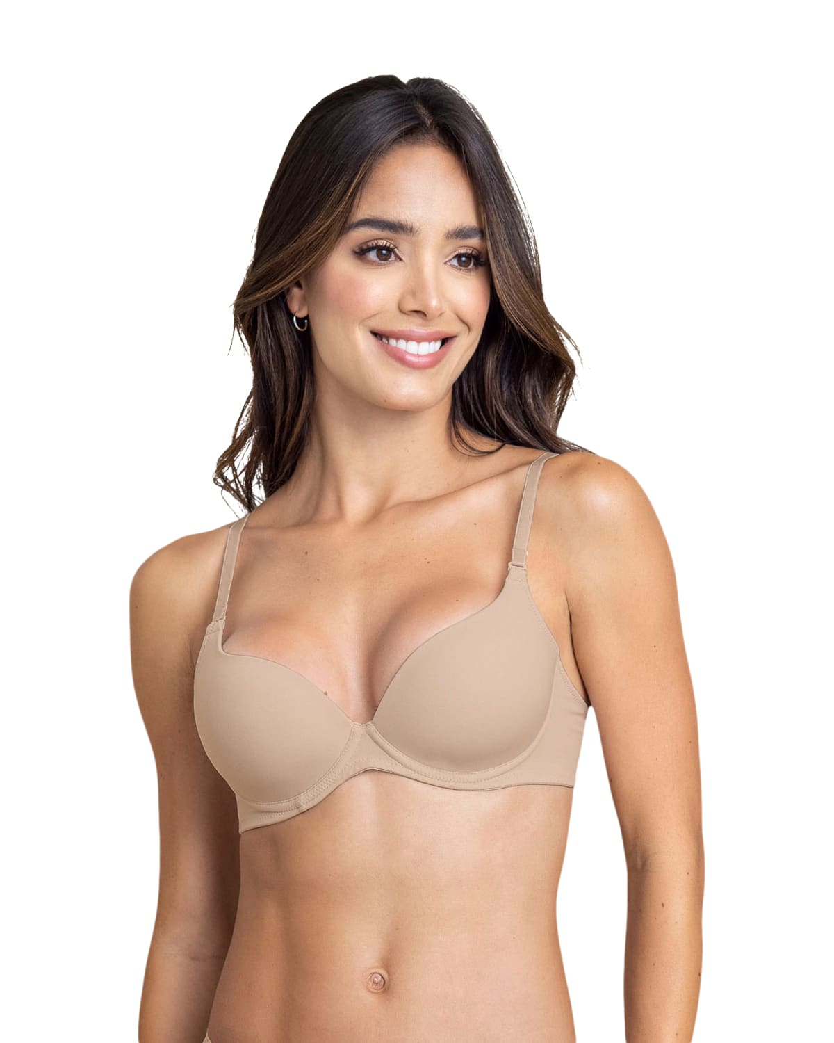 BRASIER MUJER LEONISA 71261 REALCE MEDIO CAFÉ - 1