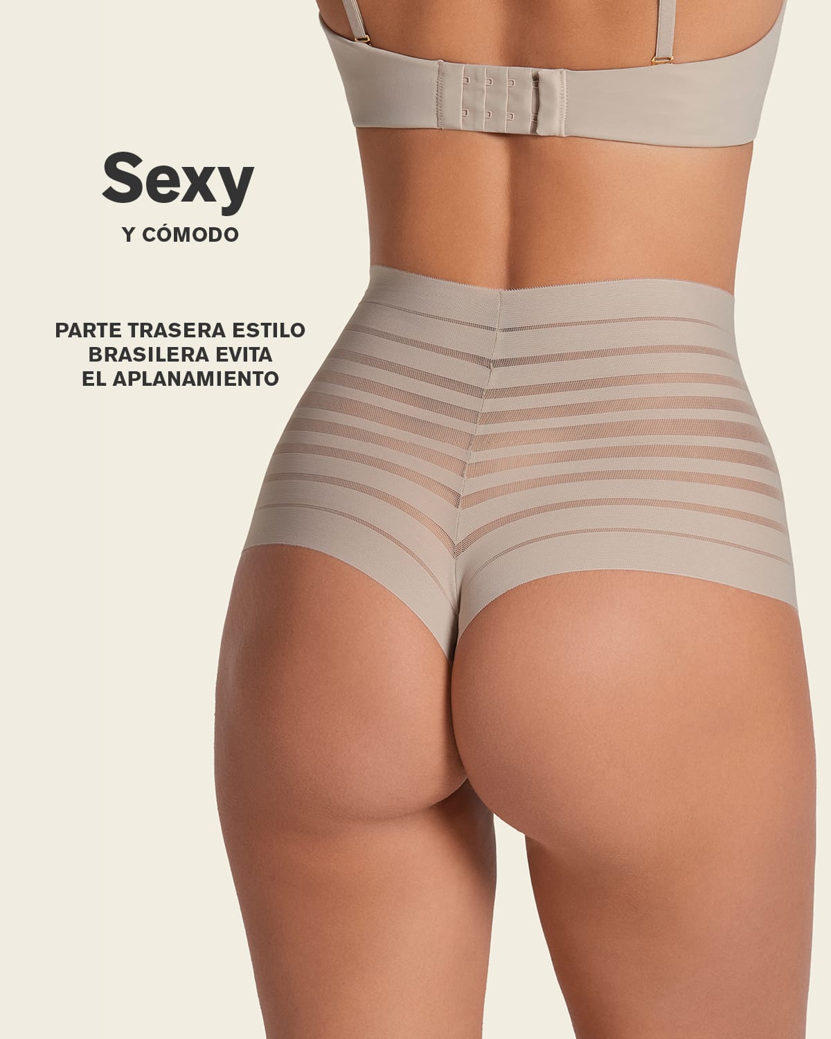 PANTIES MUJER LEONISA 12890 HIPSTER CAFÉ - 4
