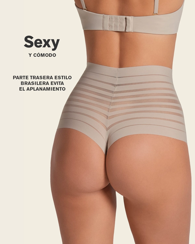 PANTIES MUJER LEONISA 12890 HIPSTER CAFÉ - 4