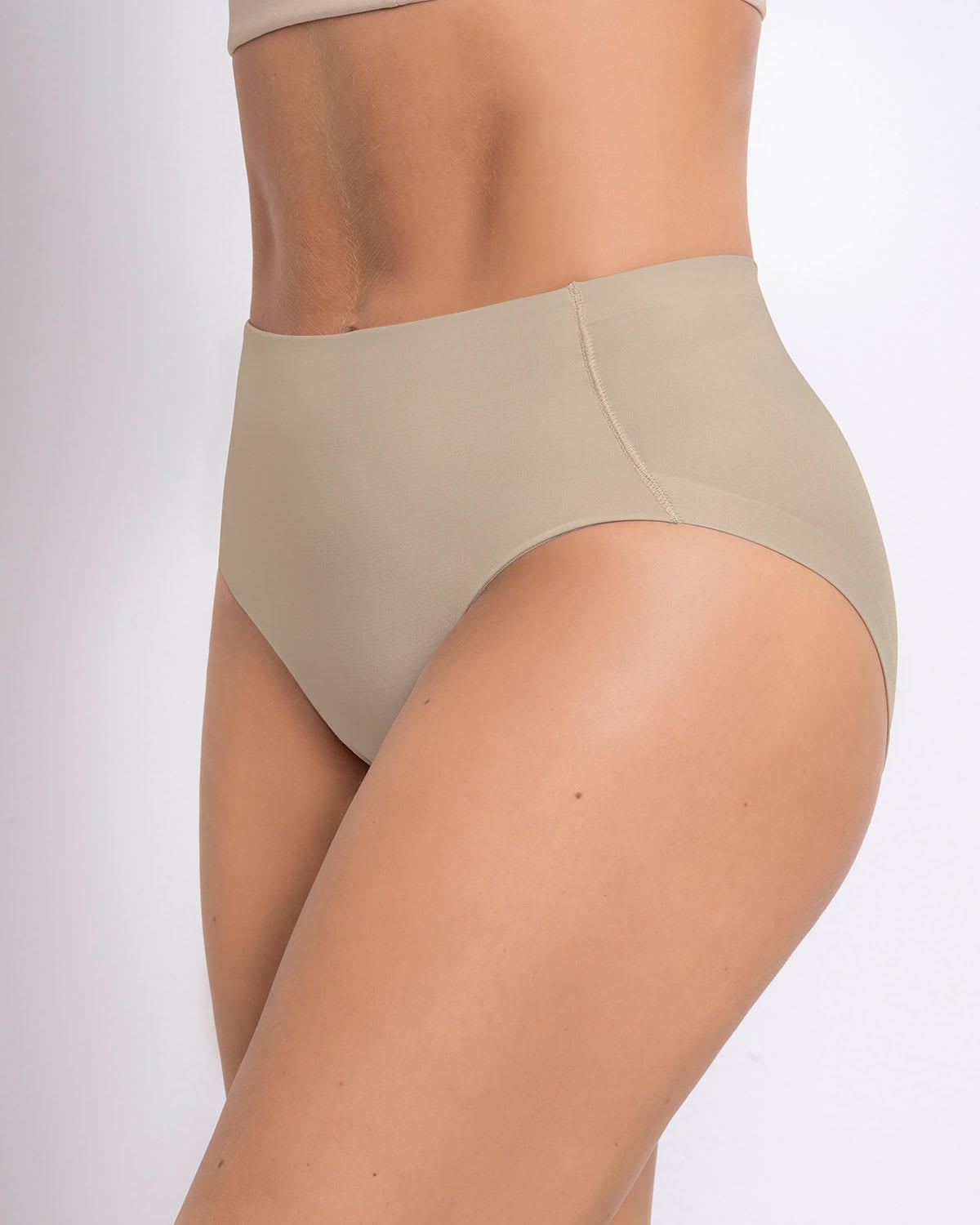 FAJAS MUJER LEONISA 12715 PANTY CONTROL SUAVE CAFÉ - 1