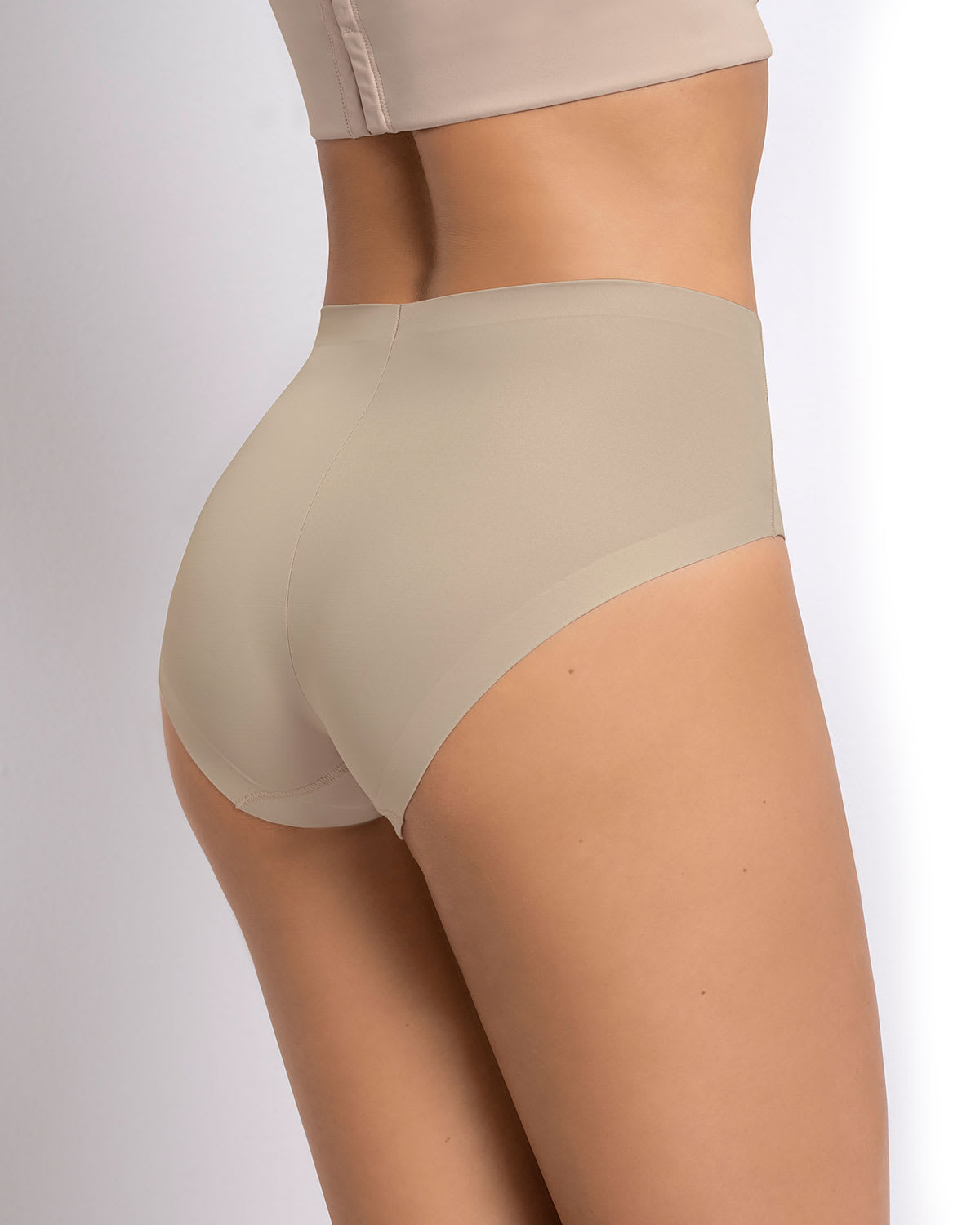 FAJAS MUJER LEONISA 12715 PANTY CONTROL SUAVE CAFÉ - 2