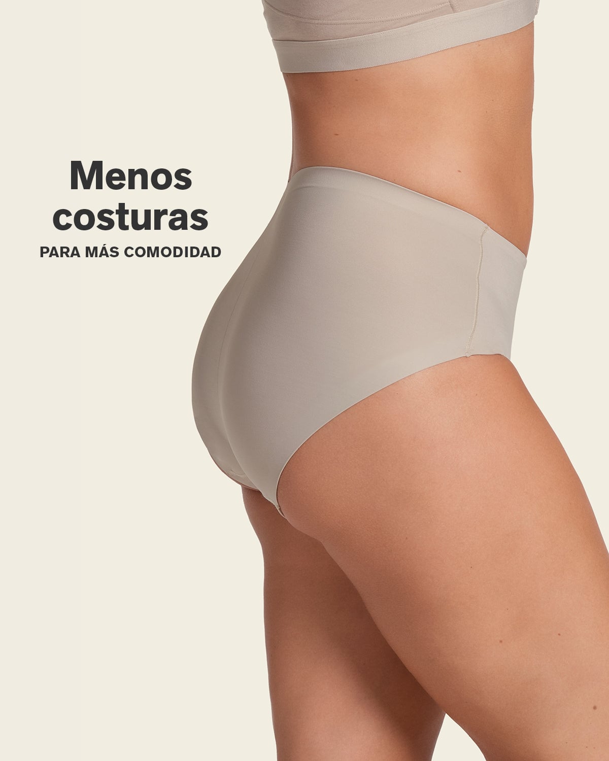 FAJAS MUJER LEONISA 12715 PANTY CONTROL SUAVE CAFÉ - 4