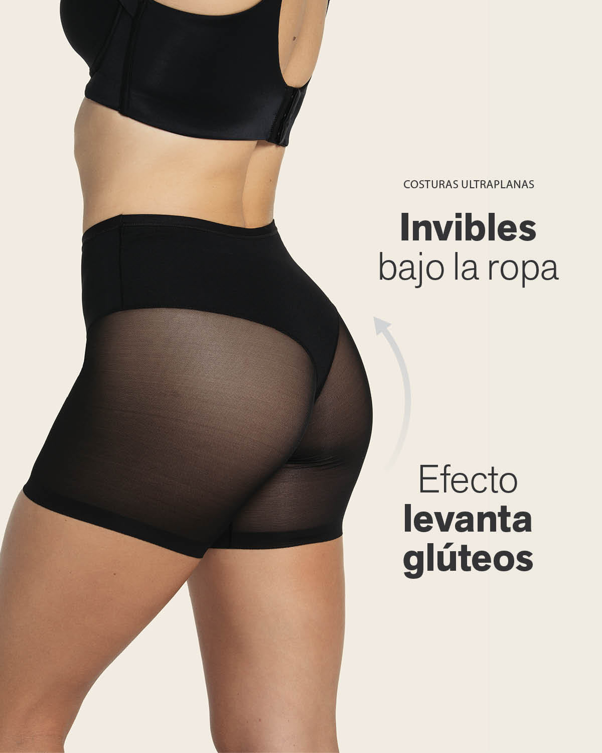 FAJAS MUJER LEONISA 12769 PANTY CONTROL SUAVE NEGRO - 7