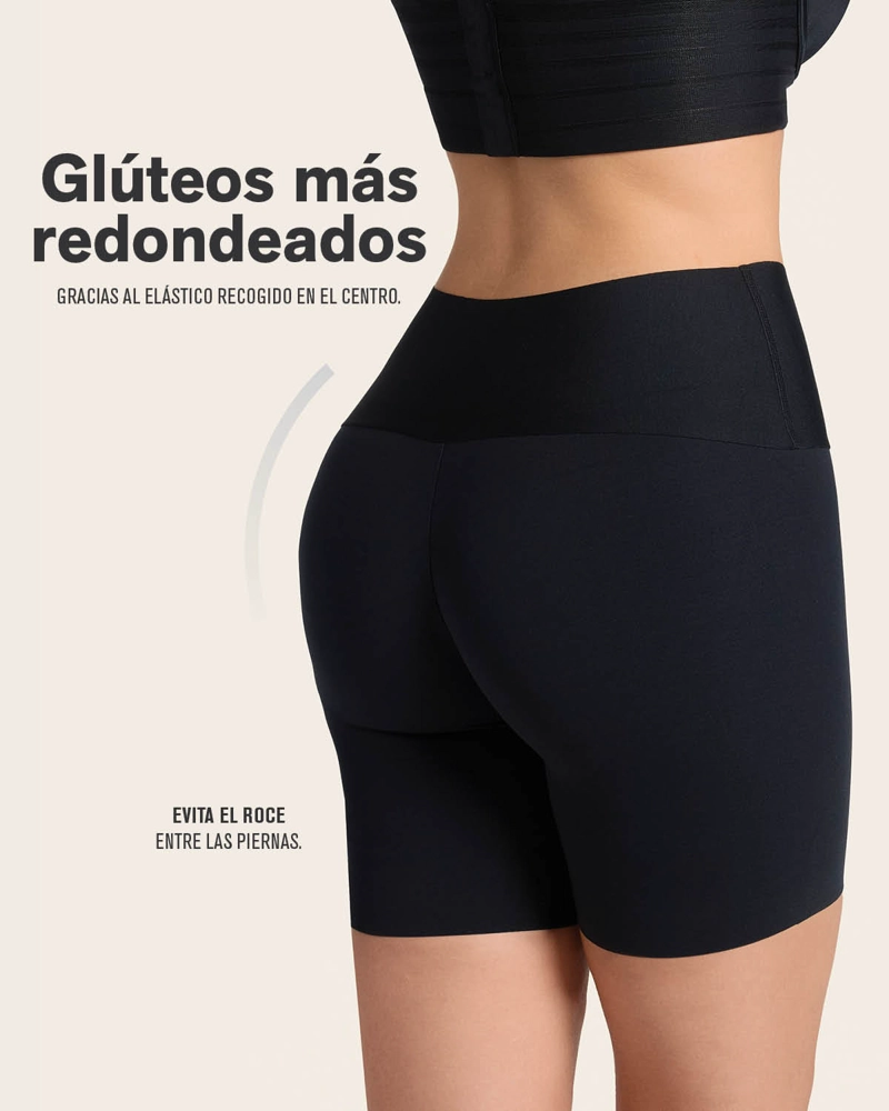 PANTIES MUJER LEONISA 12970 BOXER NEGRO - 4