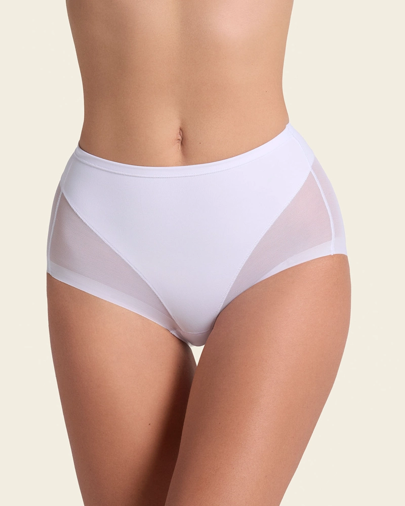PANTIES MUJER LEONISA 12657 PANTY CONTROL SUAVE BLANCO - 1