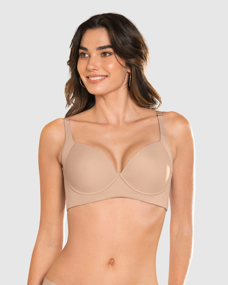 BRASIER MUJER LEONISA 11970 CONTROL BEIGE - 2
