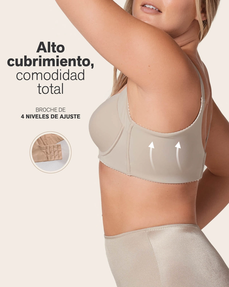 BRASIER MUJER LEONISA 11970 CONTROL BEIGE - 8