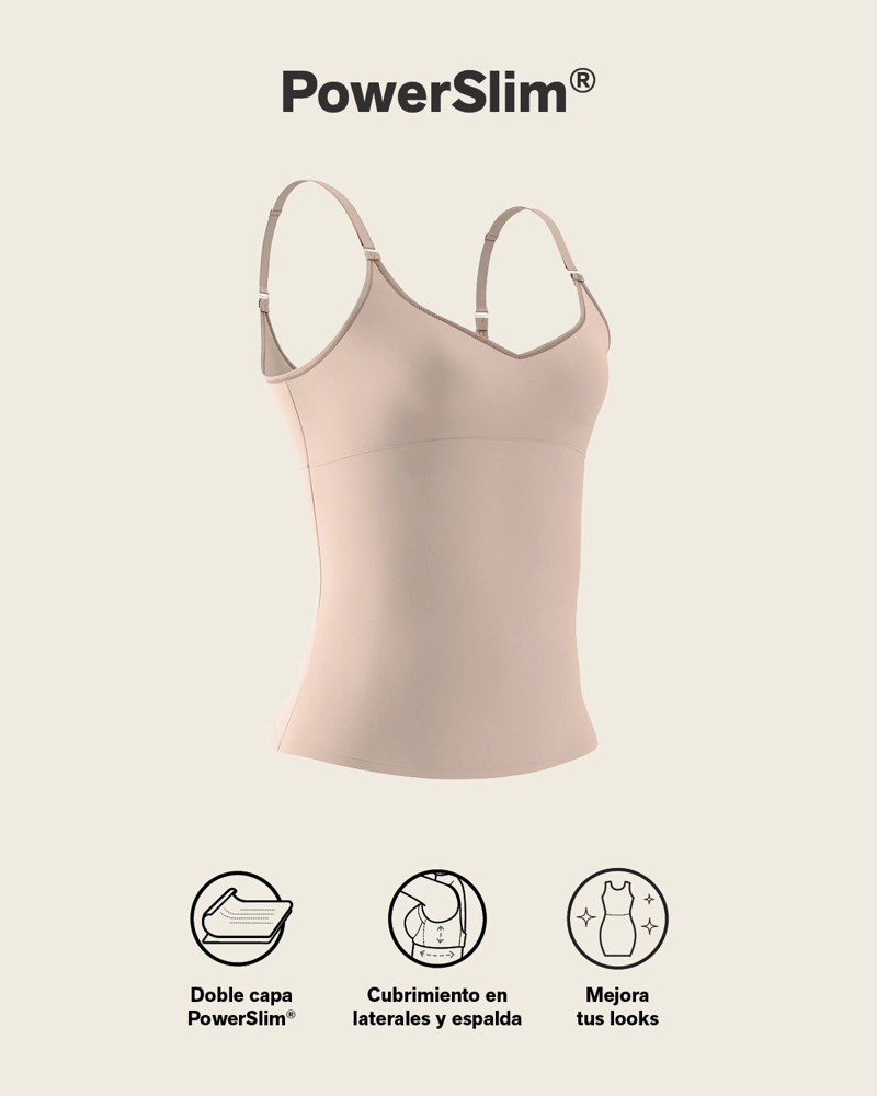 FAJAS MUJER LEONISA 15824 CAMISETA CAFÉ - 4