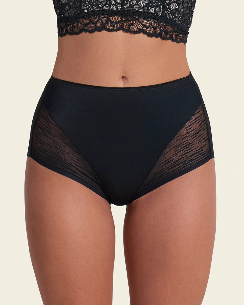 CALZON FAJA INVISIBLE CON DETALLE DE ENCAJE EN LADOS Y GLUTEOS 012984 - 1