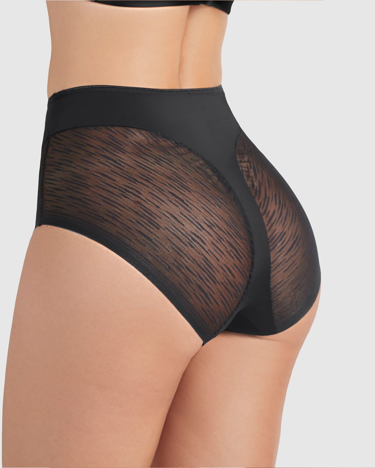 PANTIES MUJER LEONISA 12984 CALZÓN CONTROL MODERADO NEGRO - 2