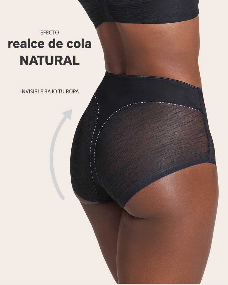 CALZON FAJA INVISIBLE CON DETALLE DE ENCAJE EN LADOS Y GLUTEOS 012984 - 2
