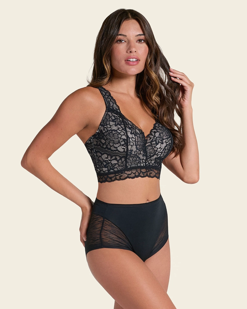 CALZON FAJA INVISIBLE CON DETALLE DE ENCAJE EN LADOS Y GLUTEOS 012984 - 4
