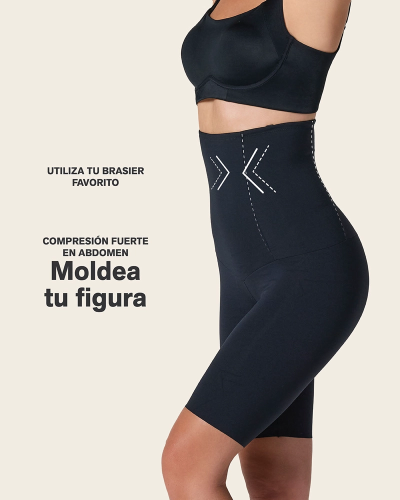 FAJAS MUJER LEONISA 12940 CALZÓN CONTROL FUERTE NEGRO - 3