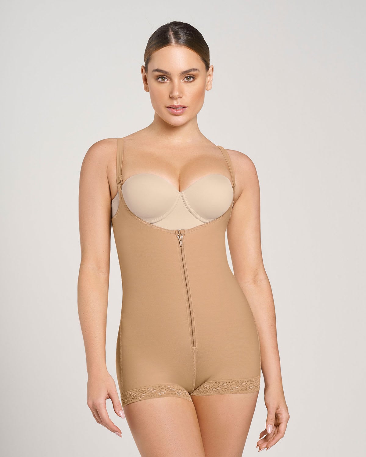 FAJAS MUJER LEONISA 018678N BODY CONTROL FUERTE CAFÉ - 1
