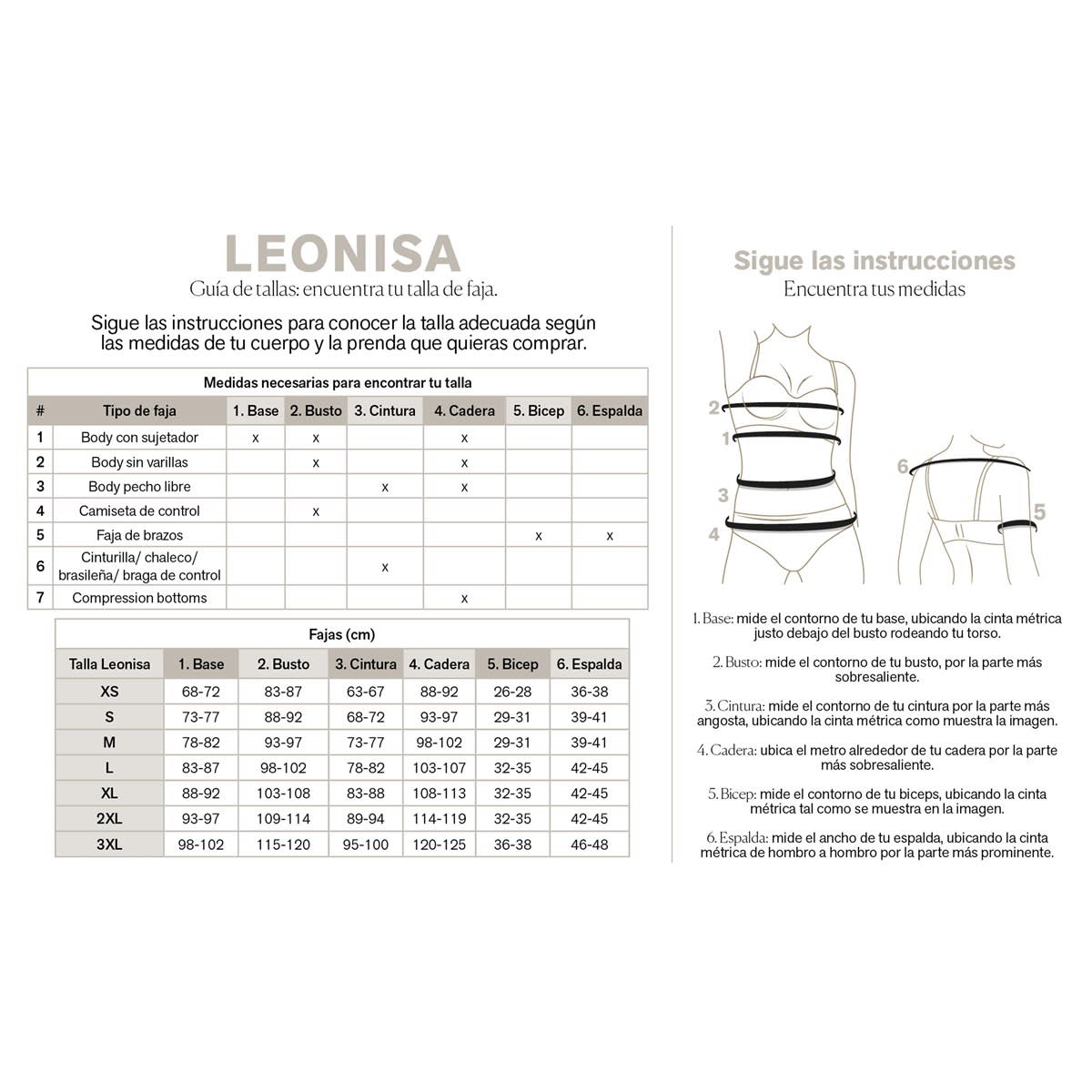 FAJAS MUJER LEONISA 018678N BODY CONTROL FUERTE CAFÉ - 6