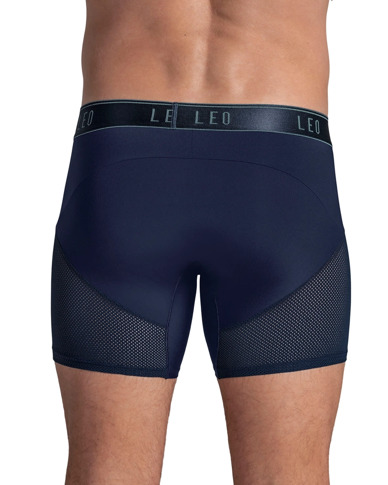BÓXER HOMBRE LEONISA 033272N DEPORTIVO AZUL - 2