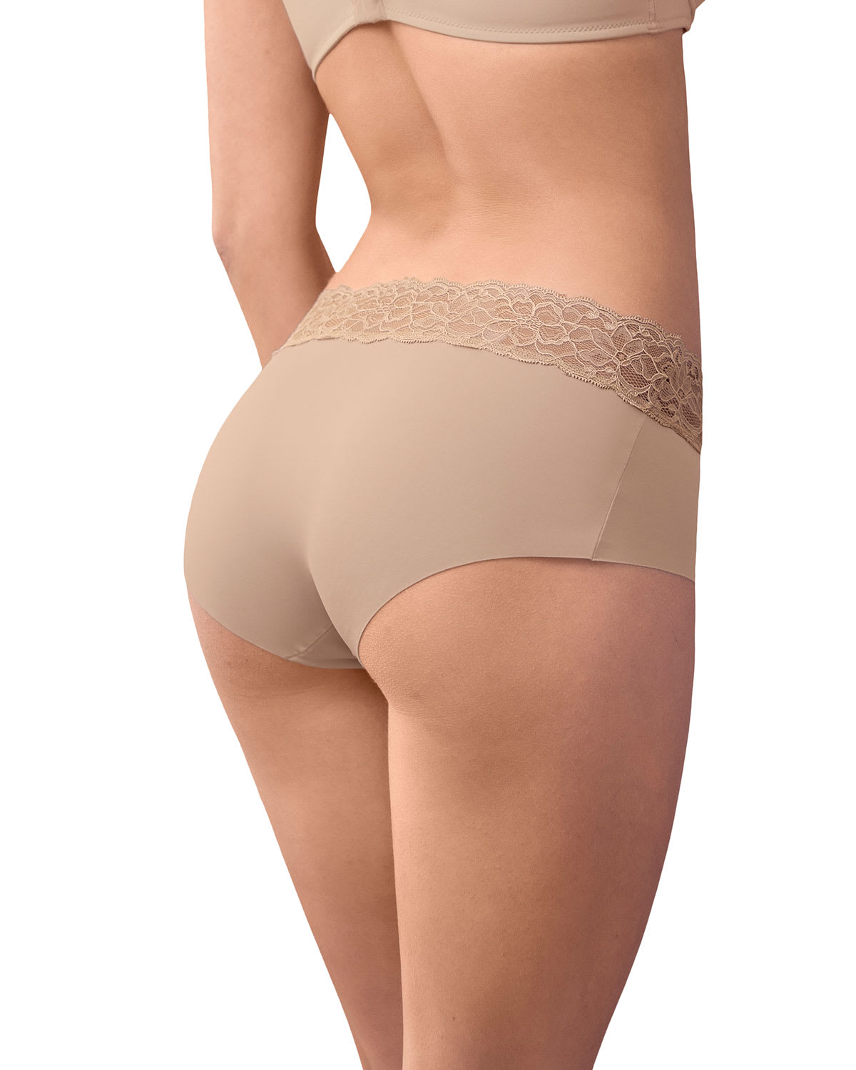 PANTIES MUJER LEONISA 12960 HIPSTERS Y CACHETEROS CAFÉ - 2