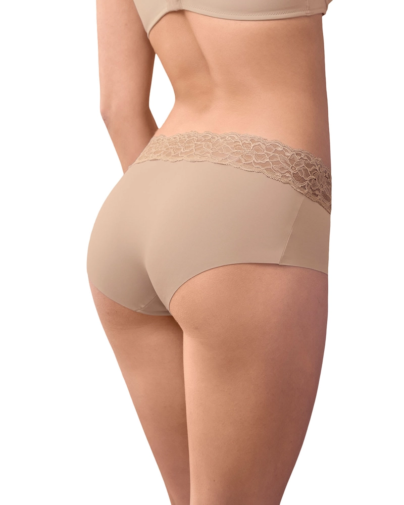 PANTIES MUJER LEONISA 12960 HIPSTERS Y CACHETEROS CAFÉ - 2