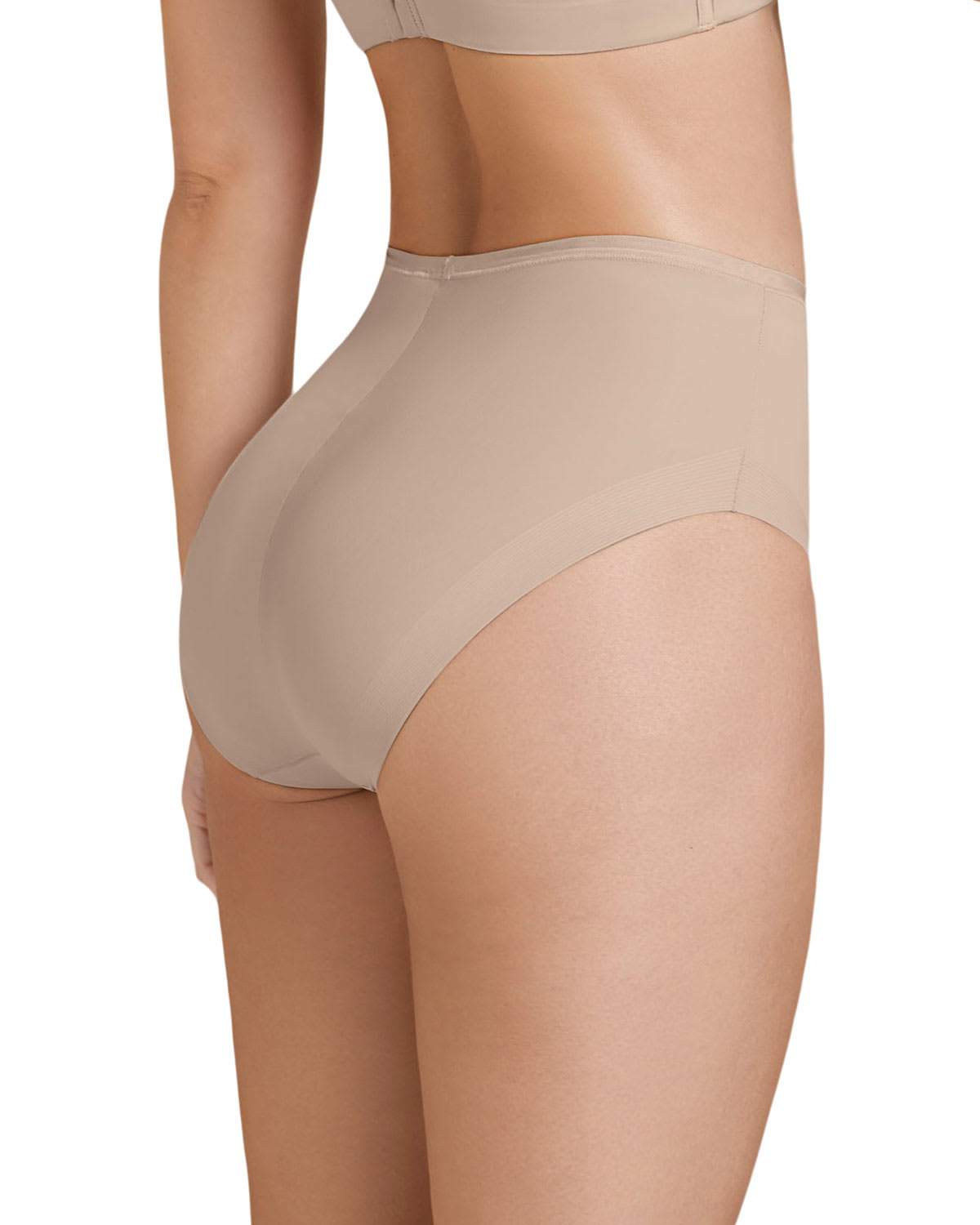 PANTIES MUJER LEONISA 12499 PANTY CONTROL SUAVE CAFÉ - 1